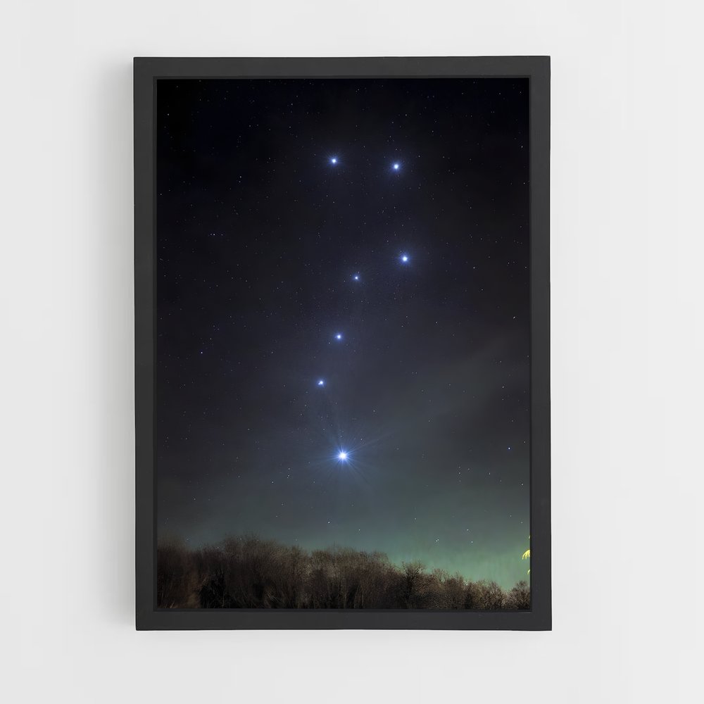 Poster Dans le Ciel étoilé – affiche Constellations (vue 2)
